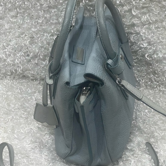 MCM Grained Calfskin Mini Milla Tote Sky Blue - Picture 4 of 12